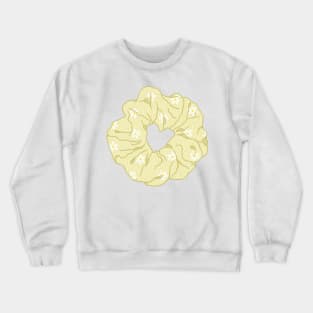 Light yellow scrunchie with daisies Crewneck Sweatshirt